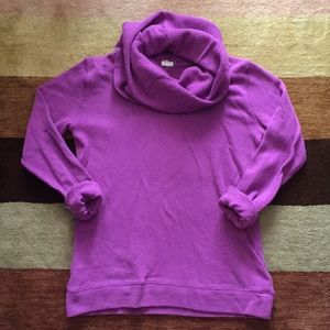 JCrew Lilac Funnel Neck Sweatshirt